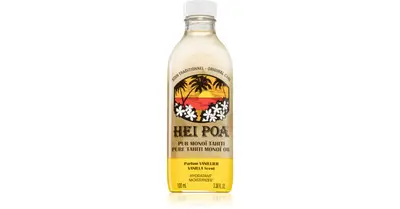 Hei Poa Pure Tahiti Monoi Oil Vanilla Multifunctional Oil For Body And Hair 100 Ml