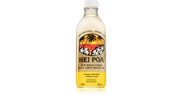Hei Poa Pure Tahiti Monoi Oil Vanilla Multifunctional Oil For Body And Hair 100 Ml