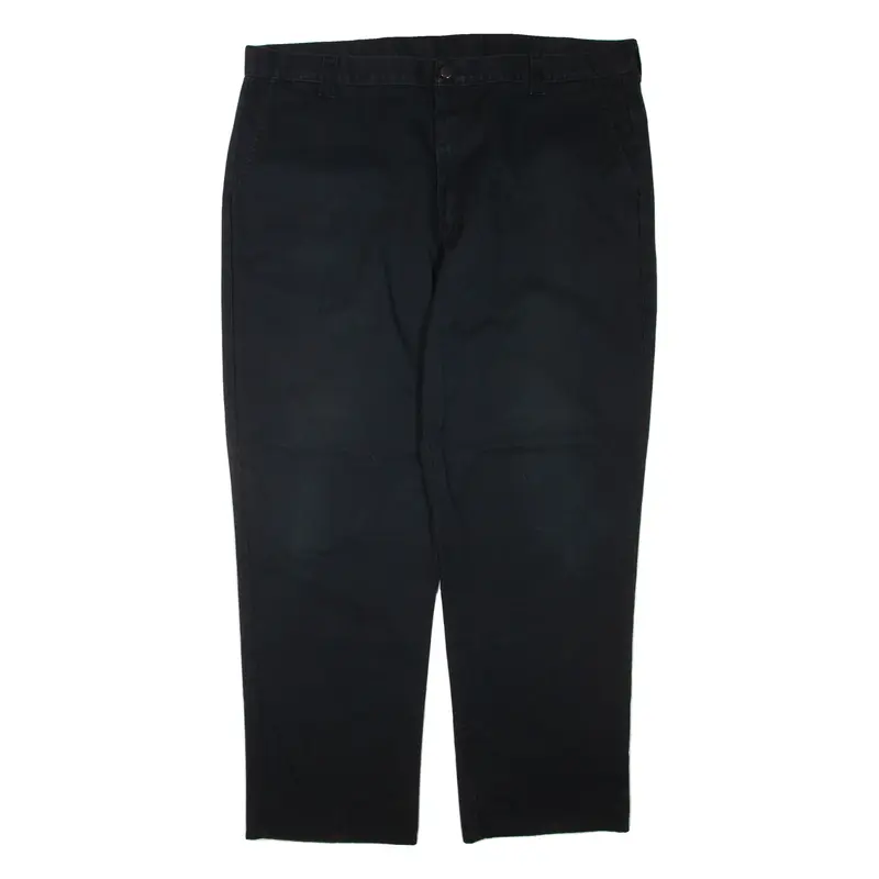 DICKIES Mens Trousers Black Regular Tapered W42 L32
