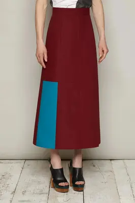 Huberta Skirt (Maroon) | size: L