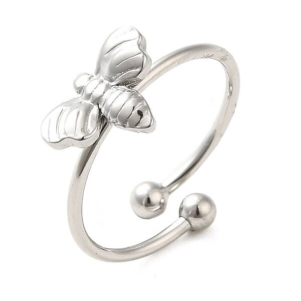 Non-Tarnish 304 Stainless Steel Open Cuff Ring