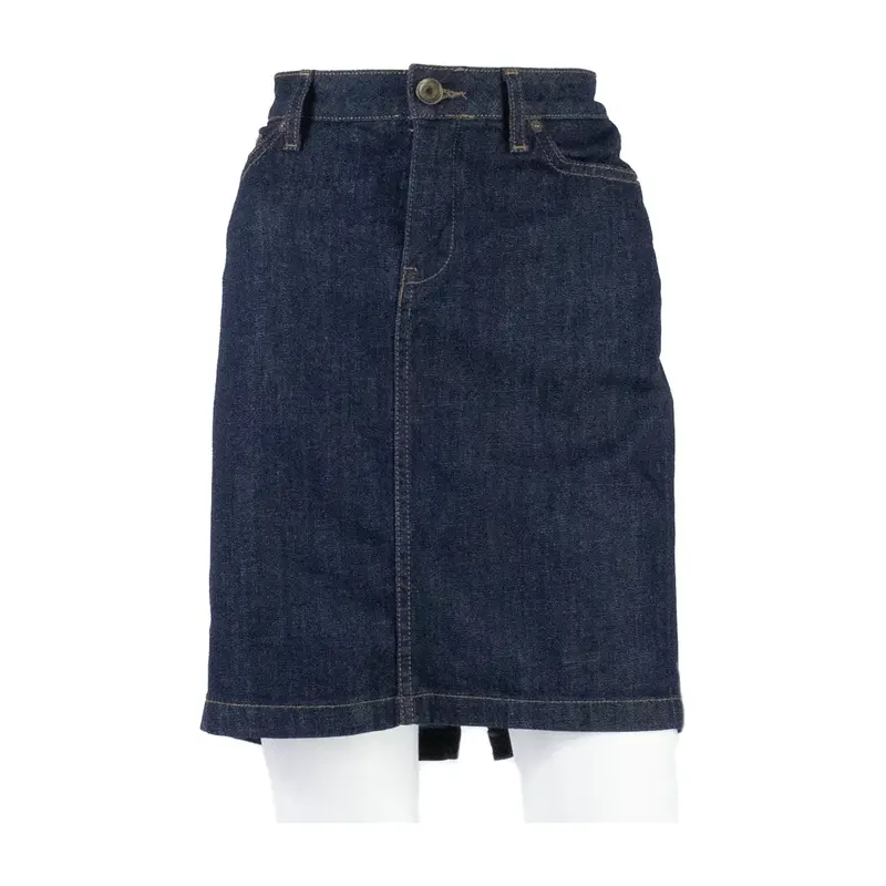 TOMMY HILFIGER Womens Pencil Skirt Blue Short Denim M