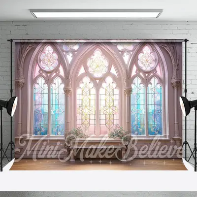 Spring Easter Colorful Window Photography Backdrop - Aperturee