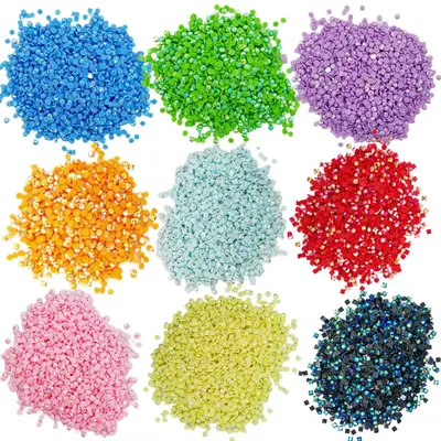 1 Set Round Square Diamond Painting Beads, DIY Diamond Painting Supplies, Diamond Art Kits For Children & Adults
