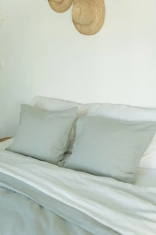 Linen pillowcase in Sage Green | Size: Small Deco
