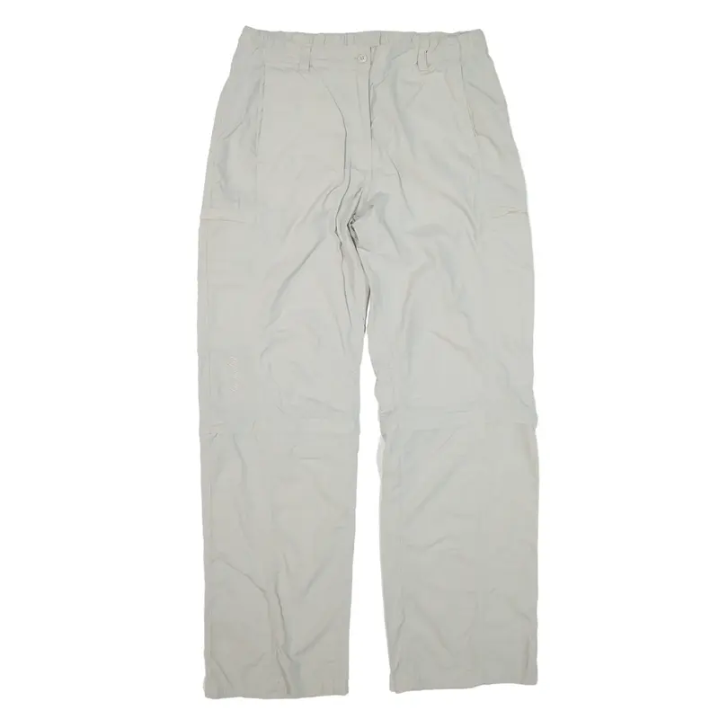 TREVOLUTION Zip-off Legs Trousers Grey Loose Straight Womens W30 L31