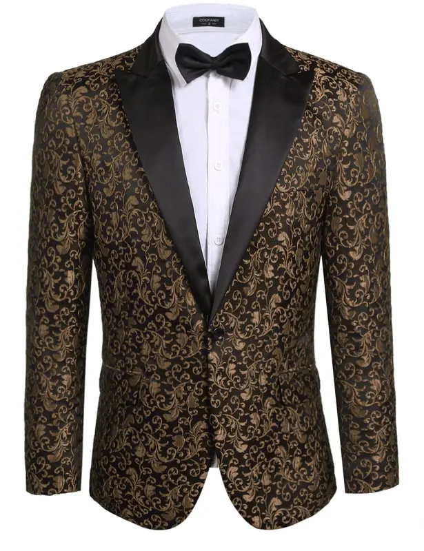 Floral Party Tuxedo (US Only), Coffee / S