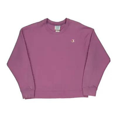 Reverse Weave Champion Sweatshirt - XL Purple Cotton Blend | Size: x-large