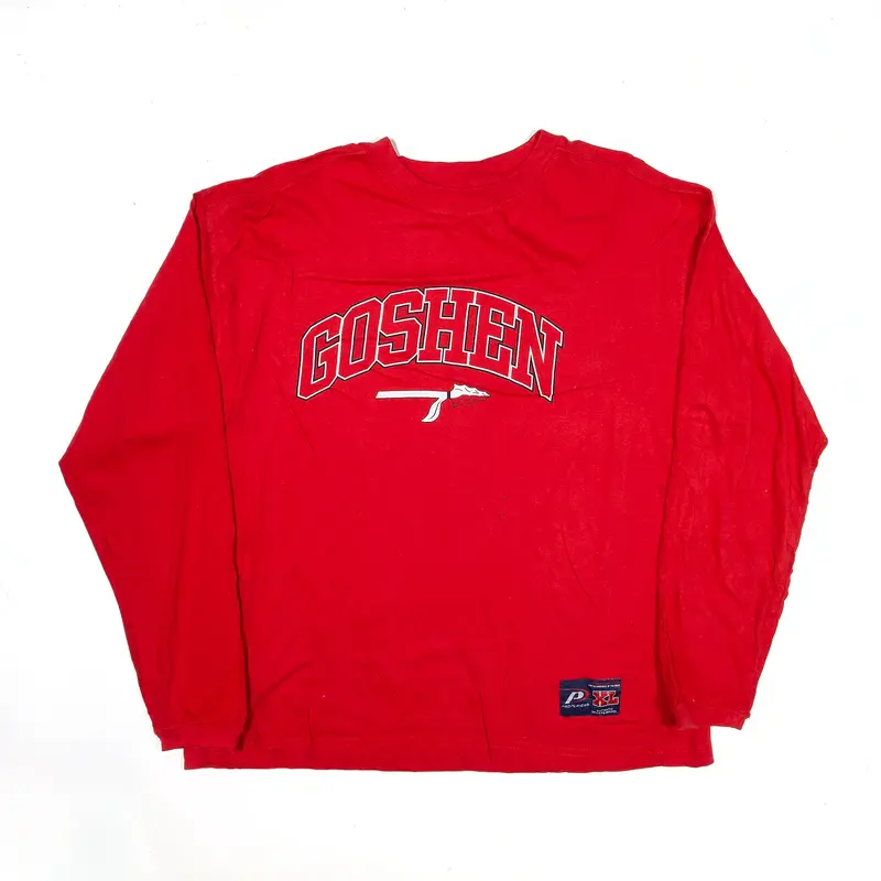 PRO PLAYER Goshen Sports T-Shirt Red USA Long Sleeve Mens XL