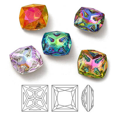 K9 Glass Rhinestone Cabochons