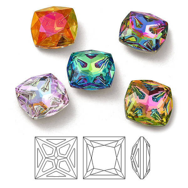 K9 Glass Rhinestone Cabochons