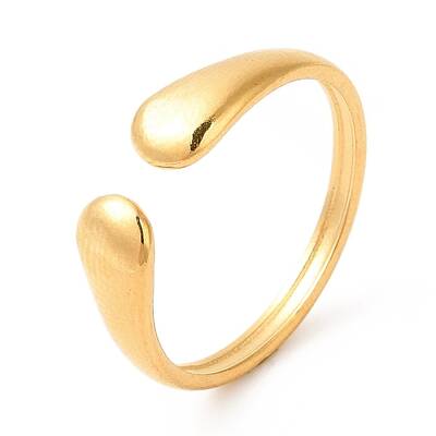Ion Plating(IP) 201 Stainless Steel Open Cuff Ring