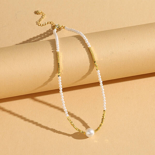Glass Pearl Pendant Simple Luxury Necklaces for Women