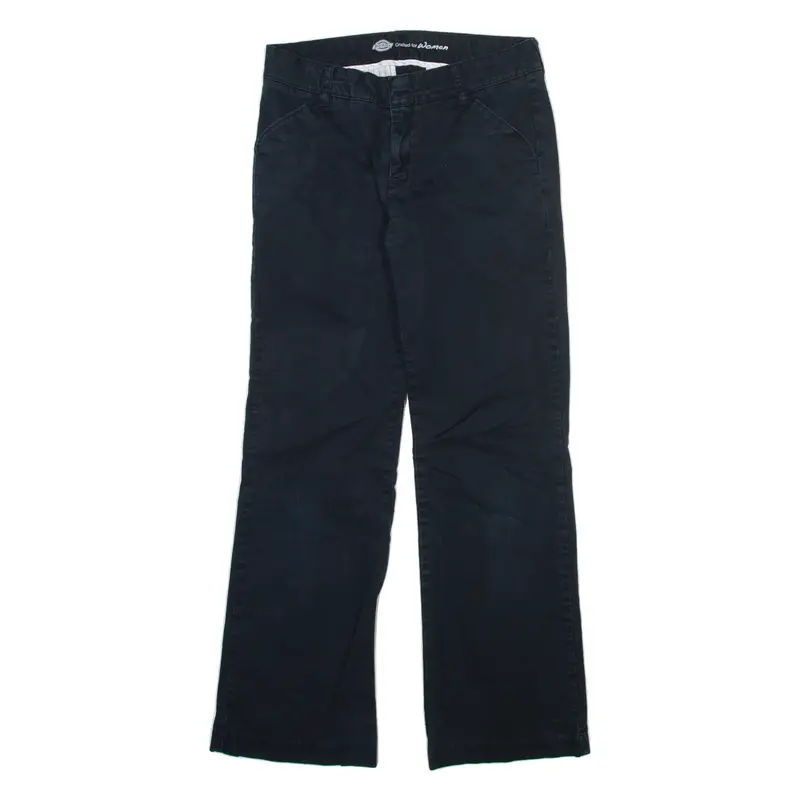 DICKIES Womens Trousers Blue Relaxed Bootcut W28 L28