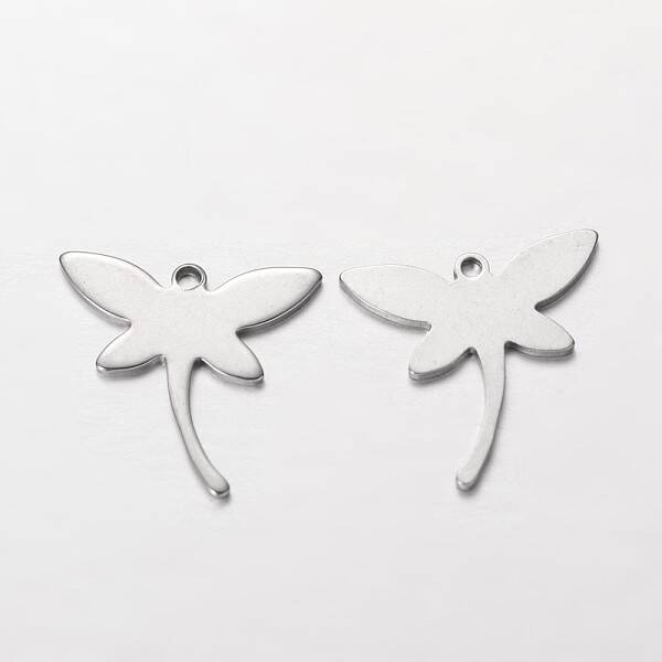 Tarnish Resistant Dragonfly 304 Stainless Steel Pendants
