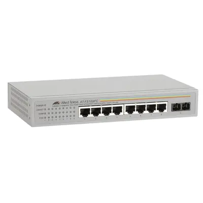 Allied Telesis AT-FS709FC-40 | FS700 Series 8 x Ports 10/100Base-TX Rack-mountable Layer 2 Unmanaged Fast Ethernet Network Sw...