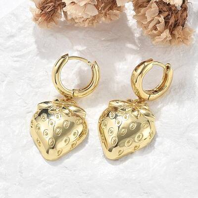 Brass Hoop Earrings Lead Free & Cadmium Free