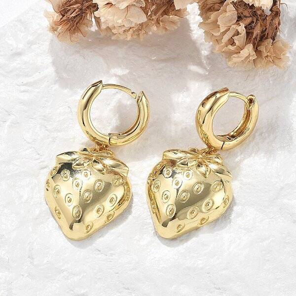 Brass Hoop Earrings Lead Free & Cadmium Free