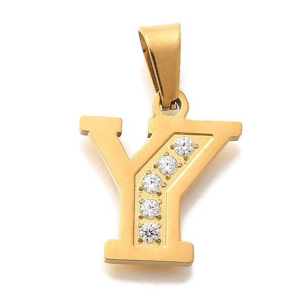 Ion Plating(IP) 304 Stainless Steel Rhinestone Pendants