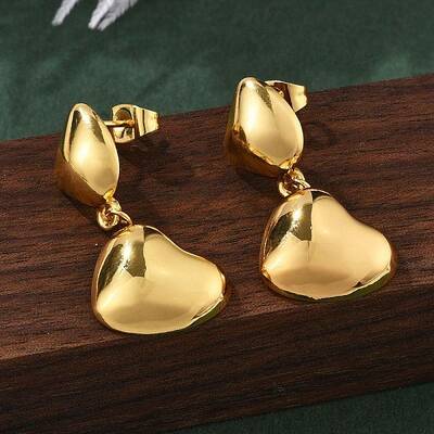 304 Stainless Steel Dangle Stud Earrings for Women