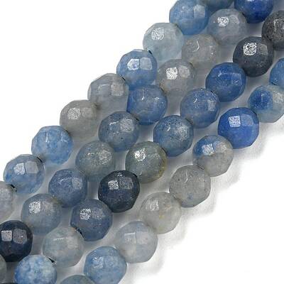 Dyed & Heated Natural Blue Aventurine Beads Strands