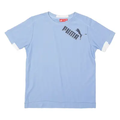 PUMA Womens T-Shirt Blue Crew Neck S
