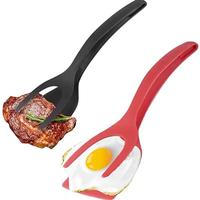2-in-1 Silicone Spatula, 1 Count Cooking Spatula with Slotted Design, Kitchen Tool for Easy Flipping & Serving, Kitchen Uten...