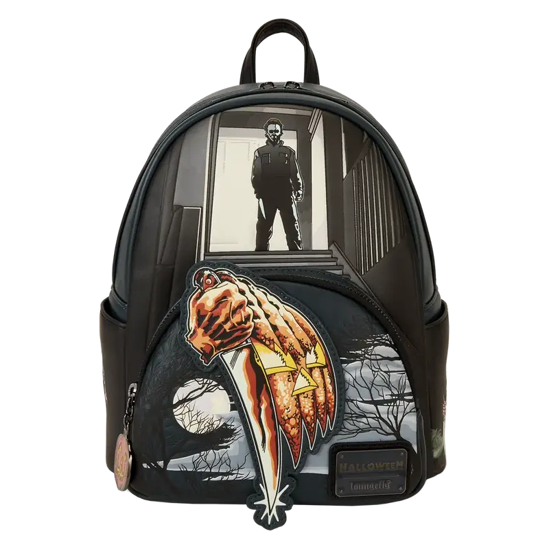 Halloween Michael Myers Jack-O'-Lantern Glow Mini Backpack