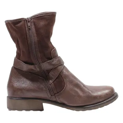 BARE TRAPS Ankle Boots Brown Leather Mens UK 6.5