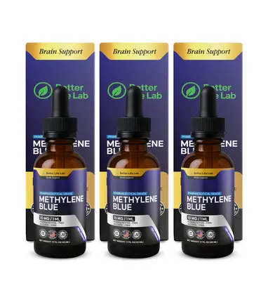 Elevate your health with Methylene Blue (3 Pack) - Pharmaceutical Grade 99.99% purity, made in the USA. Safe, formaldehyde-fr...
