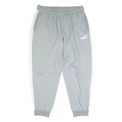 PUMA Mens Joggers Grey Tapered XL W34 L28