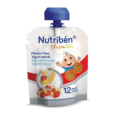 Nutribén Fruit & Go banana, strawberry and yogurt naturale 90 g