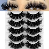 Fluffy False Eyelashes for Eyelash Extension, 5 Pairs Curly & Thick Eyelashes for Eyelashes Extensions, Full Volume Eyelash f...