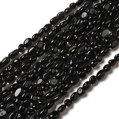 Natural Obsidian Beads Strands