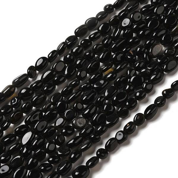 Natural Obsidian Beads Strands