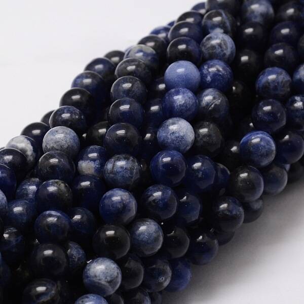 Natural Sodalite Round Beads Strands