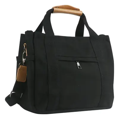 Large Canvas Hobo Crossbody Shoulder Tote Bag for Women and Men W/Multi-pocket Casual Purse Messenger Bags Travel Work