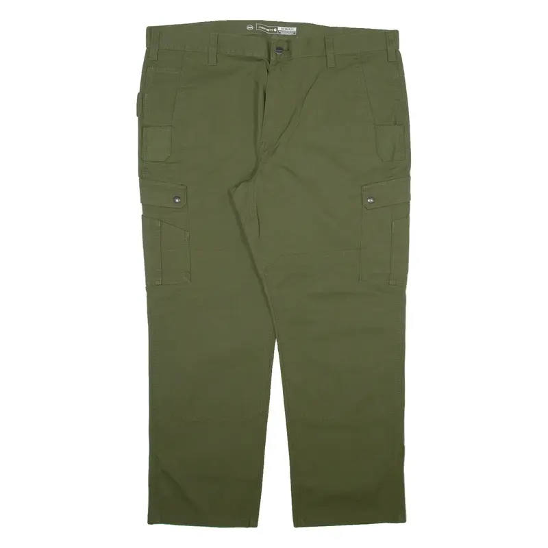 CARHARTT Carpenter Workwear Mens Trousers Green Relaxed Straight W42 L30