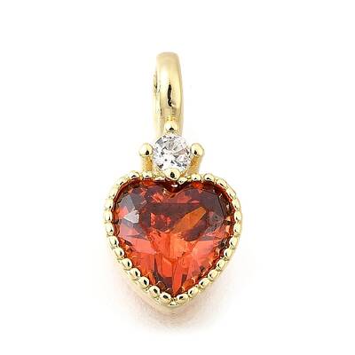Brass Pave Cubic Zirconia Charms