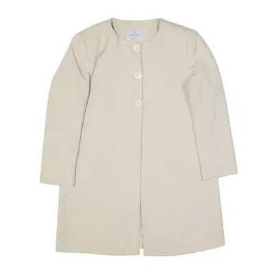 RINASCIMENTO Padded Shoulder Overcoat Jacket Cream Womens S