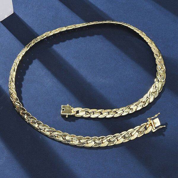 9MM Brass Cuban Link Chain Necklaces
