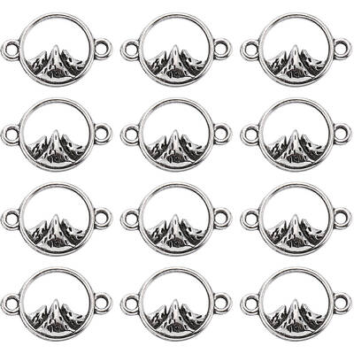 120Pcs Tibetan Style Alloy Connector Charms