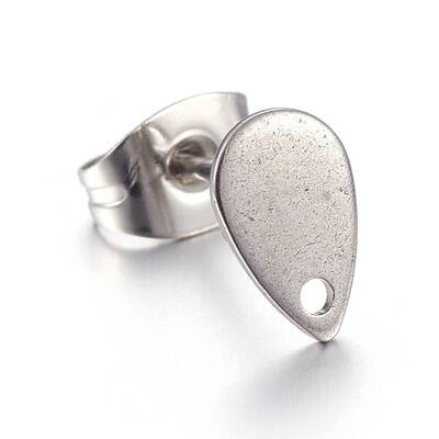 Non-Tarnish 304 Stainless Steel Stud Earring Findings