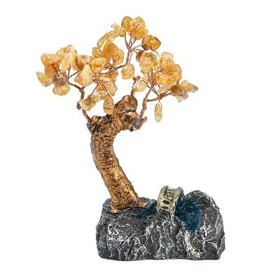 Natural Citrine Chips Money Tree Decorations