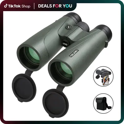 15x52 UHD Binoculars for Adults High Powered - Binoculars for Bird Watching - Low Night Vision Binoculars for Hunting Powerfu...