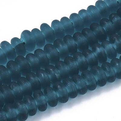 Handmade Frosted Lampwork Beads Strands
