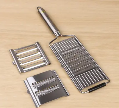 Stainless Steel Grater, Vegetable And Fruit Slicer, Peeler | Color: Stainless steel