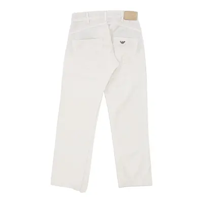 Armani Jeans Trousers - 28W UK 8 White Cotton