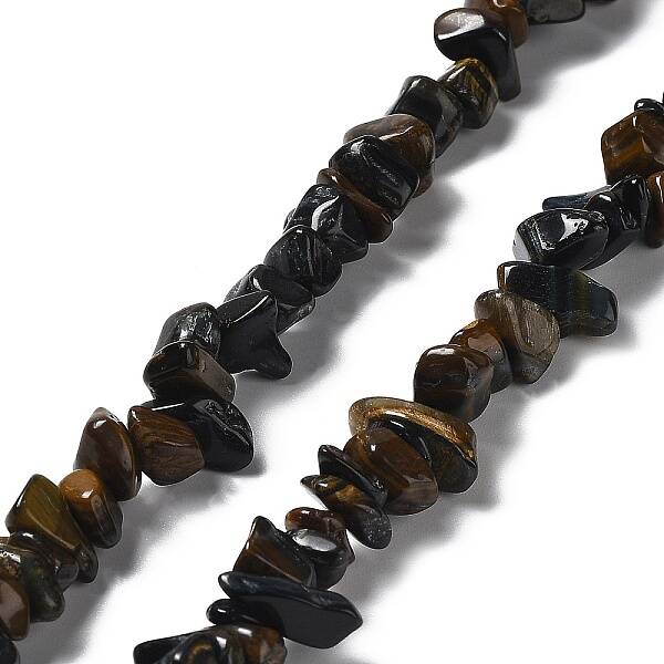 Natural Yellow Blue Tiger Eye(Dyed & Heated) Chip Beads Strands