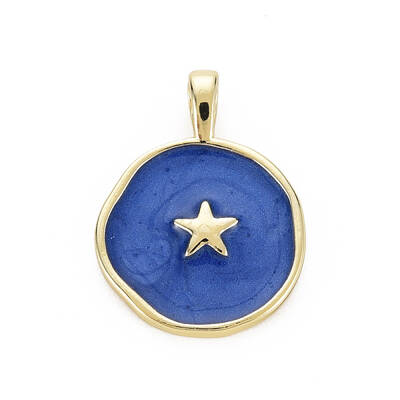 Brass Enamel Pendants